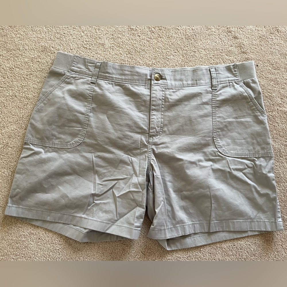 Grey cargo shorts